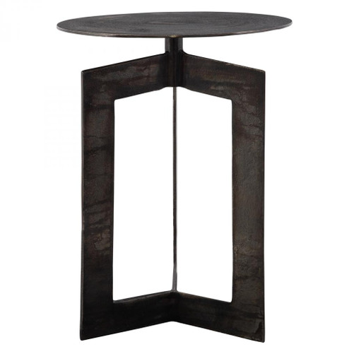 Uttermost Deltoid Gunmetal Accent Table (85|22995)