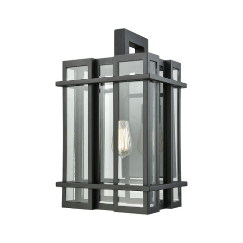 Glass Tower 1-Light Outdoor Sconce in Matte Black (91|45316/1)