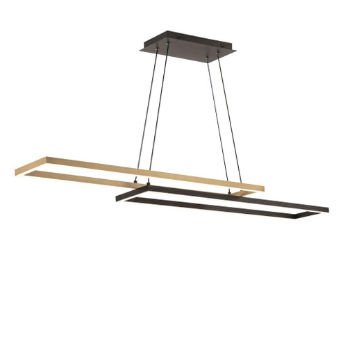 Double Entendre Linear Pendant (16|PD-81442-40-BK/AB)