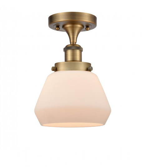 Fulton - 1 Light - 6 inch - Brushed Brass - Semi-Flush Mount (3442|916-1C-BB-G171)