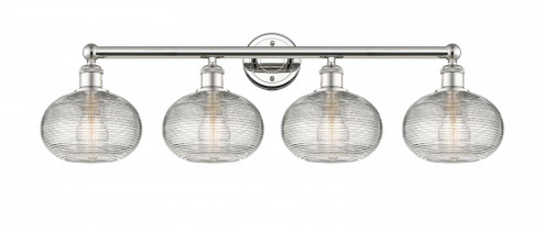 Ithaca - 4 Light - 35 inch - Polished Nickel - Bath Vanity Light (3442|616-4W-PN-G555-8CL)