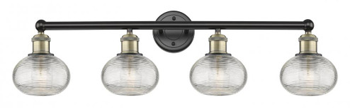 Ithaca - 4 Light - 33 inch - Black Antique Brass - Bath Vanity Light (3442|616-4W-BAB-G555-6CL)