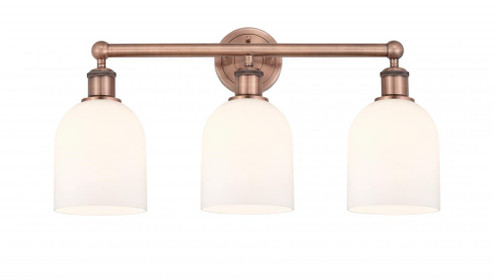 Bella - 3 Light - 24 inch - Antique Copper - Bath Vanity Light (3442|616-3W-AC-G558-6GWH)