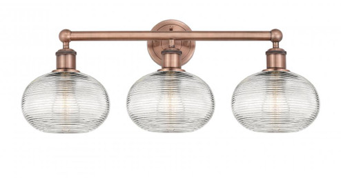 Ithaca - 3 Light - 26 inch - Antique Copper - Bath Vanity Light (3442|616-3W-AC-G555-8CL)