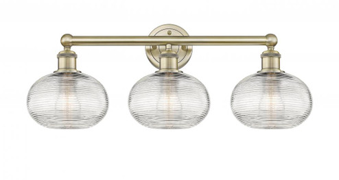 Ithaca - 3 Light - 26 inch - Antique Brass - Bath Vanity Light (3442|616-3W-AB-G555-8CL)