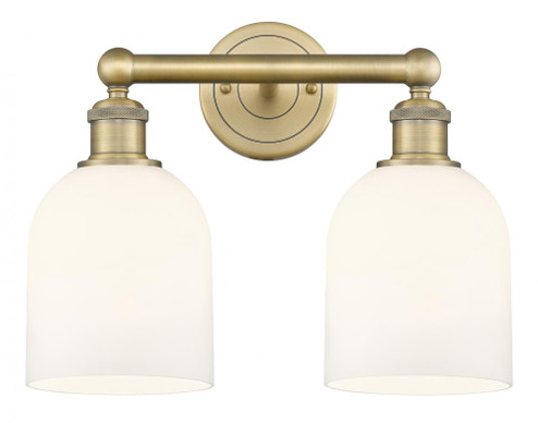 Bella - 2 Light - 15 inch - Brushed Brass - Bath Vanity Light (3442|616-2W-BB-G558-6GWH)