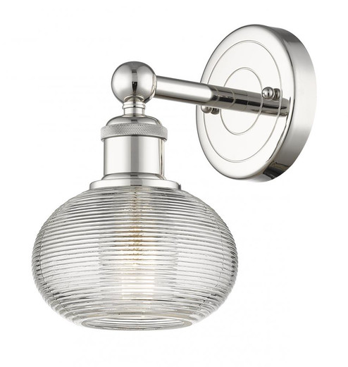Ithaca - 1 Light - 6 inch - Polished Nickel - Sconce (3442|616-1W-PN-G555-6CL)