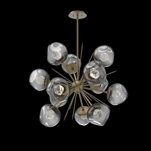 Luna Starburst Chandelier (1289|CHB0095-0G-GB-ZS-001-L3)