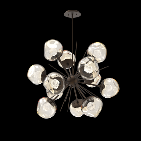 Luna Starburst Chandelier (1289|CHB0095-0G-FB-ZA-001-L3)