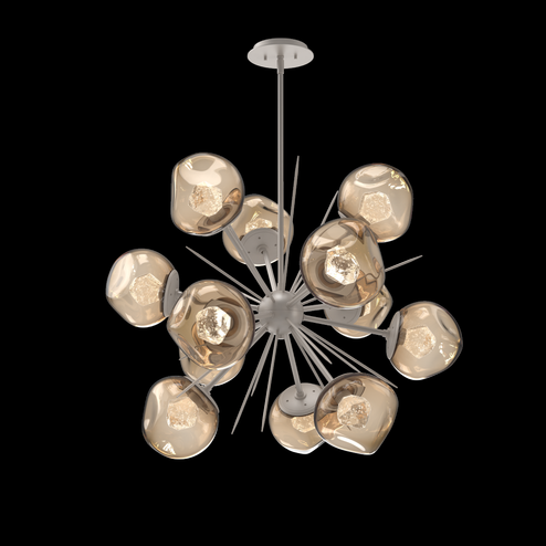 Luna Starburst Chandelier (1289|CHB0095-0G-BS-ZB-001-L3)