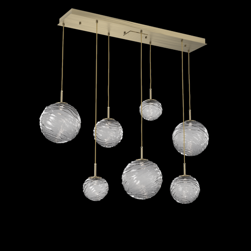 Gaia Linear 7pc Multi-Pendant (1289|PLB0092-07-HB-S-C01-L1)