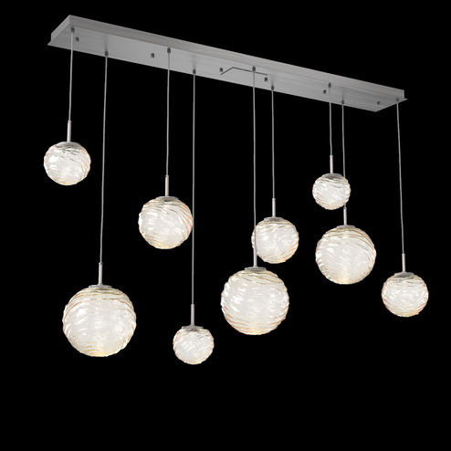 Gaia Linear Multi-Pendant Chandelier (1289|PLB0092-09-SN-A-C01-L3)