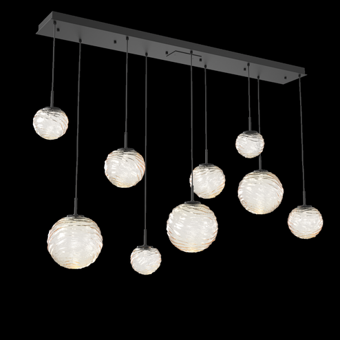 Gaia Linear Multi-Pendant Chandelier (1289|PLB0092-09-MB-A-C01-L3)