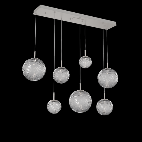 Gaia Linear 7pc Multi-Pendant (1289|PLB0092-07-BS-S-C01-L3)