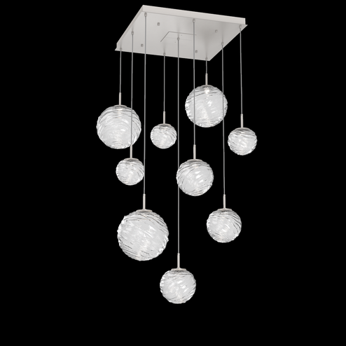 Gaia Square Multi-Pendant Chandelier (1289|CHB0092-09-BS-C-C01-L3)