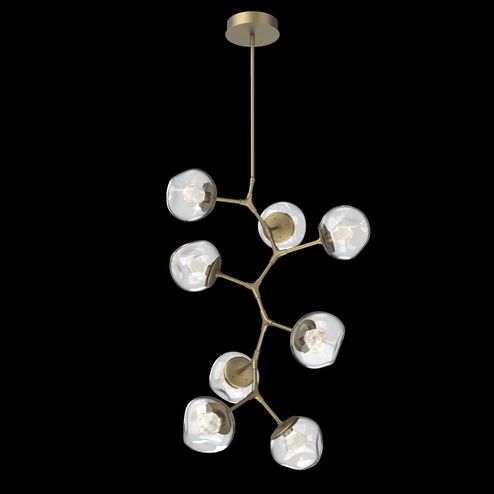 Luna Modern Vine Chandelier (1289|CHB0095-VB-GB-ZC-001-L3)