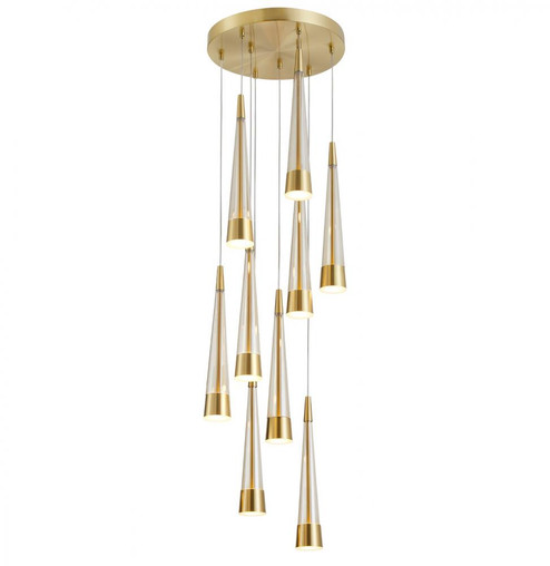 Sunnyvale Collection 9-Light Chandelier Brass (12|AC6829BR)