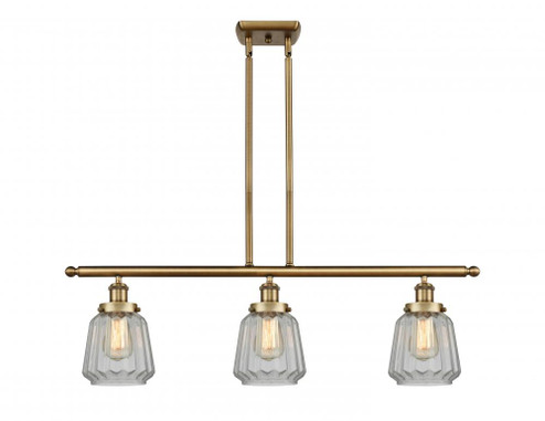 Chatham - 3 Light - 36 inch - Brushed Brass - Stem Hung - Island Light (3442|916-3I-BB-G142)