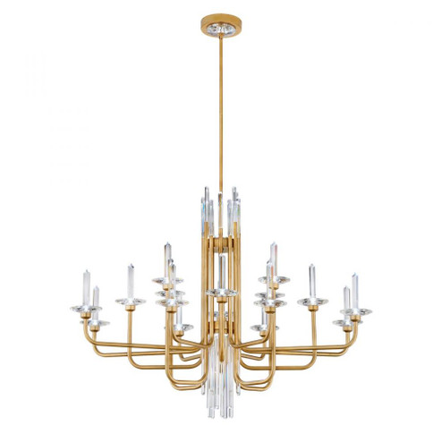 Calliope 16 Light 120-277V Chandelier in Soft Silver with Optic Crystal (168|S5716-710O)