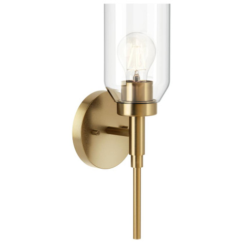 Madden 14.75 Inch 1 Light Wall Sconce with Clear Glass in Champagne Bronze (10687|55183CPZ)