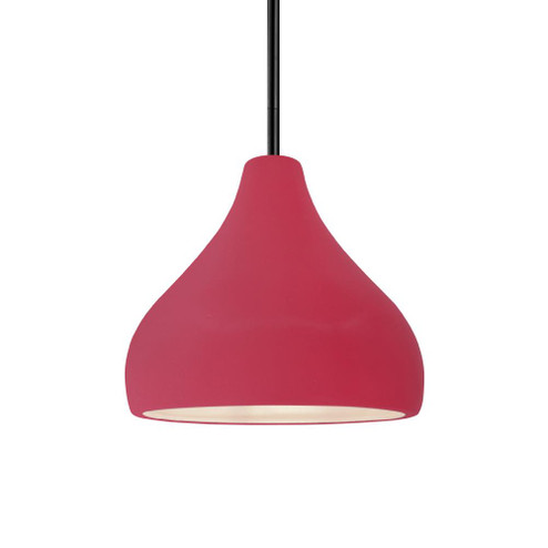 Small Droplet 1-Light Pendant (254|CER-6560-CRSE-MBLK-RIGID)