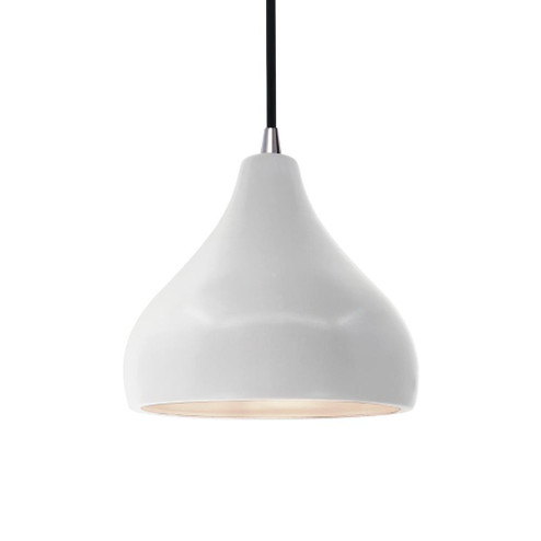 Small Droplet 1-Light Pendant (254|CER-6560-BIS-NCKL-BKCD)