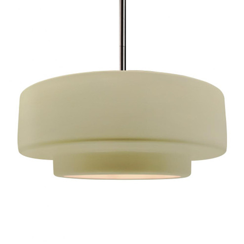 Large Tier 1-Light Pendant (254|CER-6545-VAN-NCKL-RIGID)