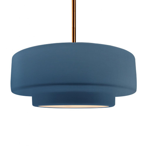 Large Tier 1-Light Pendant (254|CER-6545-MDMT-BRSS-RIGID)