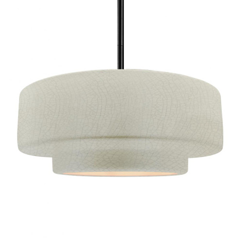 Large Tier 1-Light Pendant (254|CER-6545-CRK-MBLK-RIGID)
