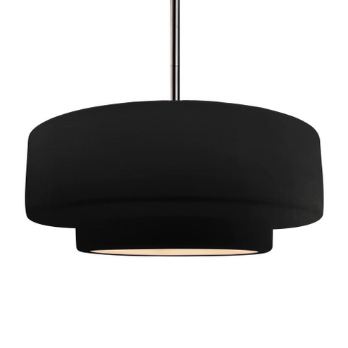 Large Tier 1-Light Pendant (254|CER-6545-CRB-NCKL-RIGID)
