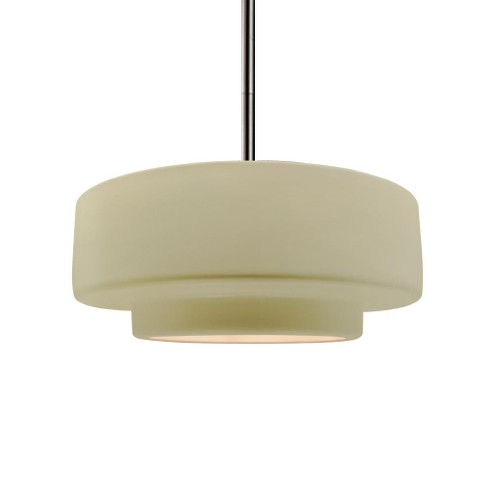 Medium Tier 1-Light Pendant (254|CER-6543-VAN-NCKL-RIGID)