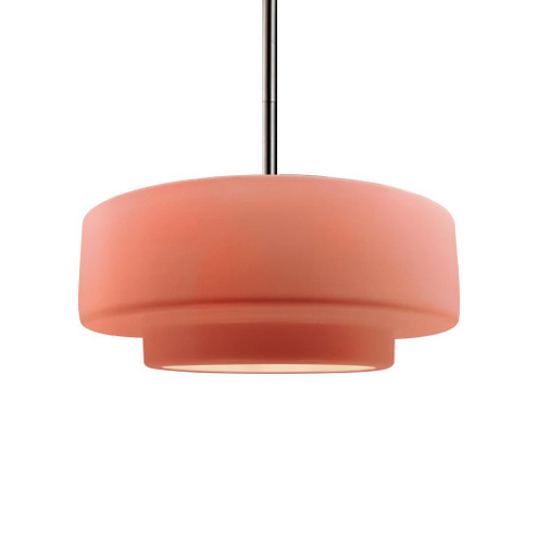 Medium Tier 1-Light Pendant (254|CER-6543-BSH-NCKL-RIGID)