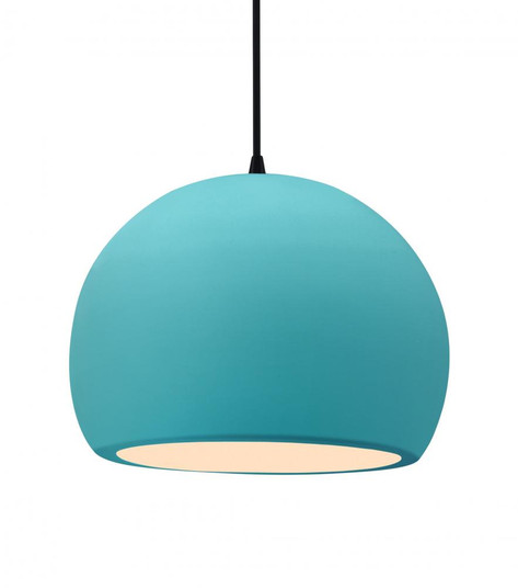 Large Globe LED Pendant (254|CER-6535-RFPL-MBLK-BKCD-LED1-700)