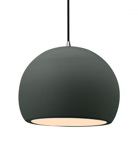 Large Globe LED Pendant (254|CER-6535-PWGN-NCKL-BKCD-LED1-700)