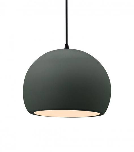 Medium Globe 1-Light Pendant (254|CER-6533-PWGN-MBLK-BKCD)