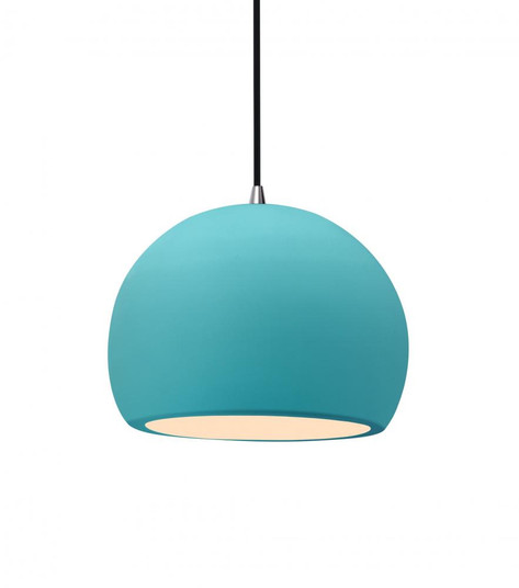 Small Globe 1-Light Pendant (254|CER-6530-RFPL-NCKL-BKCD)