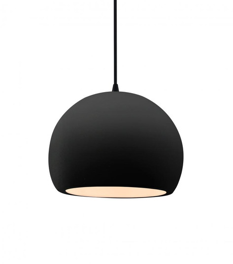 Small Globe 1-Light Pendant (254|CER-6530-CRB-MBLK-BKCD)