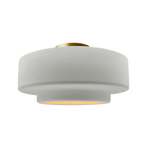 Large Tier Semi-Flush (254|CER-6365-MTGD-BRSS)