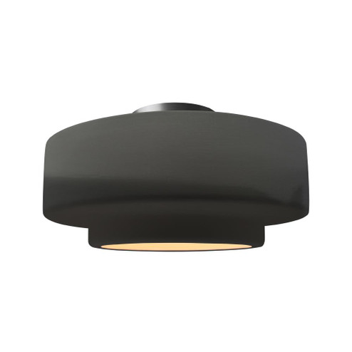 Large Tier Semi-Flush (254|CER-6365-GRY-NCKL)