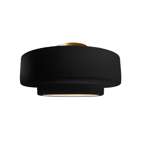 Medium Tier Semi-Flush (254|CER-6363-CRB-MBLK)