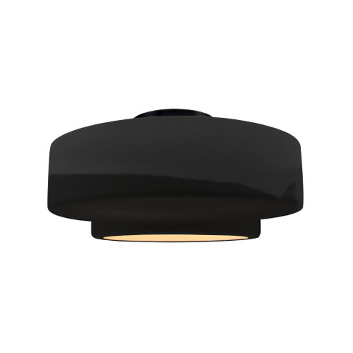 Medium Tier Semi-Flush (254|CER-6363-BLK-MBLK)