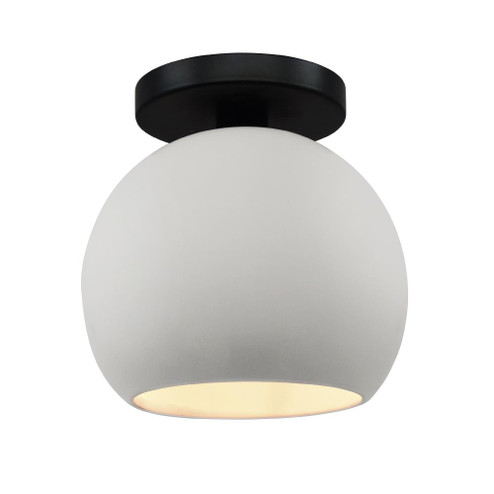 Medium Globe LED Semi-Flush (254|CER-6353-BIS-MBLK-LED1-700)