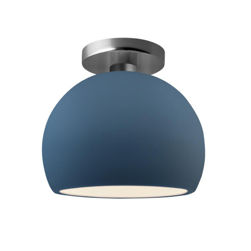 Small Globe LED Semi-Flush (254|CER-6350-MDMT-NCKL-LED1-700)