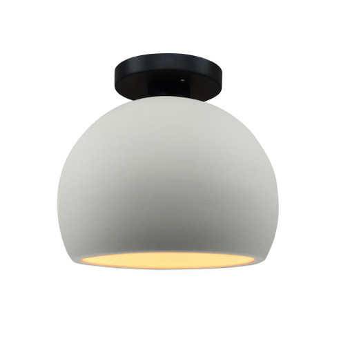 Small Globe Semi-Flush (254|CER-6350-MTGD-MBLK)