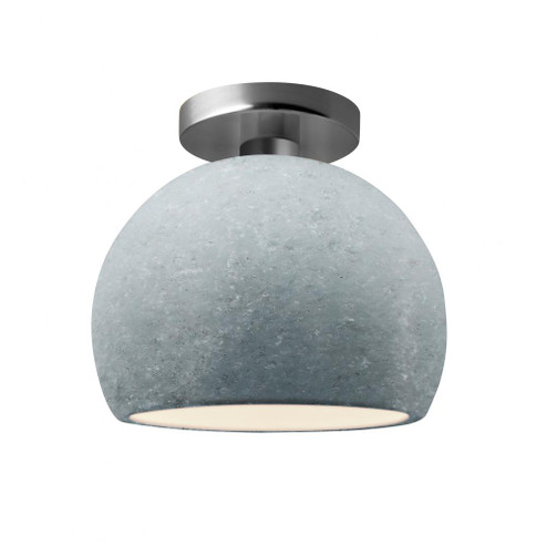 Small Globe Semi-Flush (254|CER-6350-CONC-NCKL)