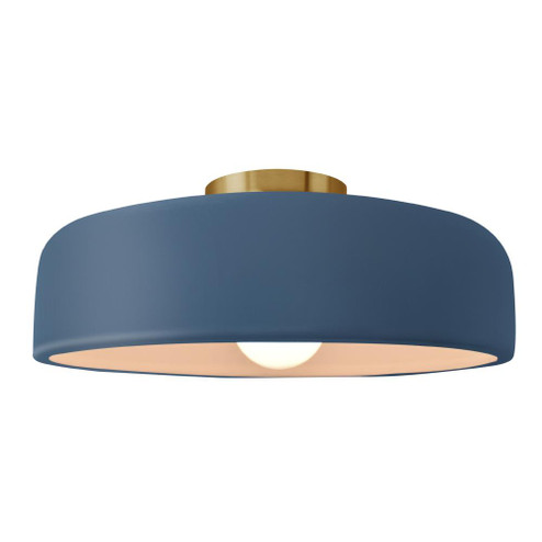 Large Spire Semi-Flush (254|CER-6345-MDMT-BRSS-LED1-700)