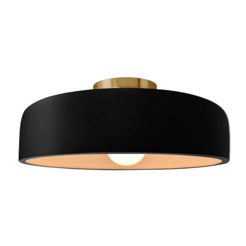 Large Spire Semi-Flush (254|CER-6345-CRB-BRSS)