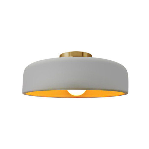Medium Spire Semi-Flush (254|CER-6343-MTGD-BRSS)