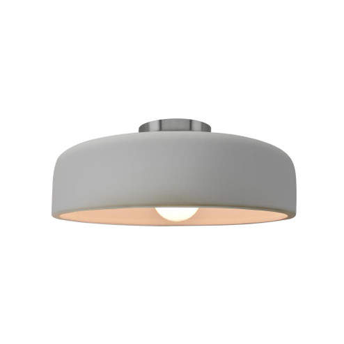 Medium Spire Semi-Flush (254|CER-6343-MAT-NCKL)