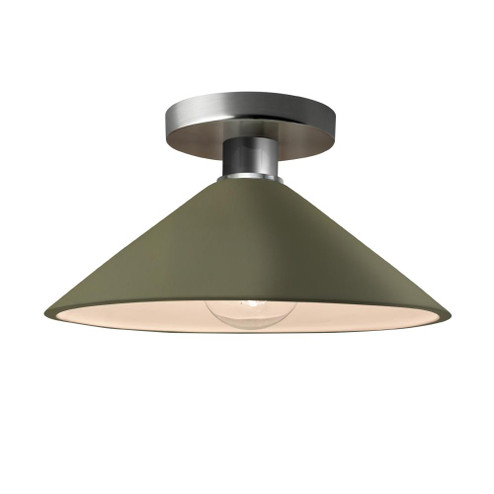 Flare Semi-Flush (254|CER-6330-MGRN-NCKL)